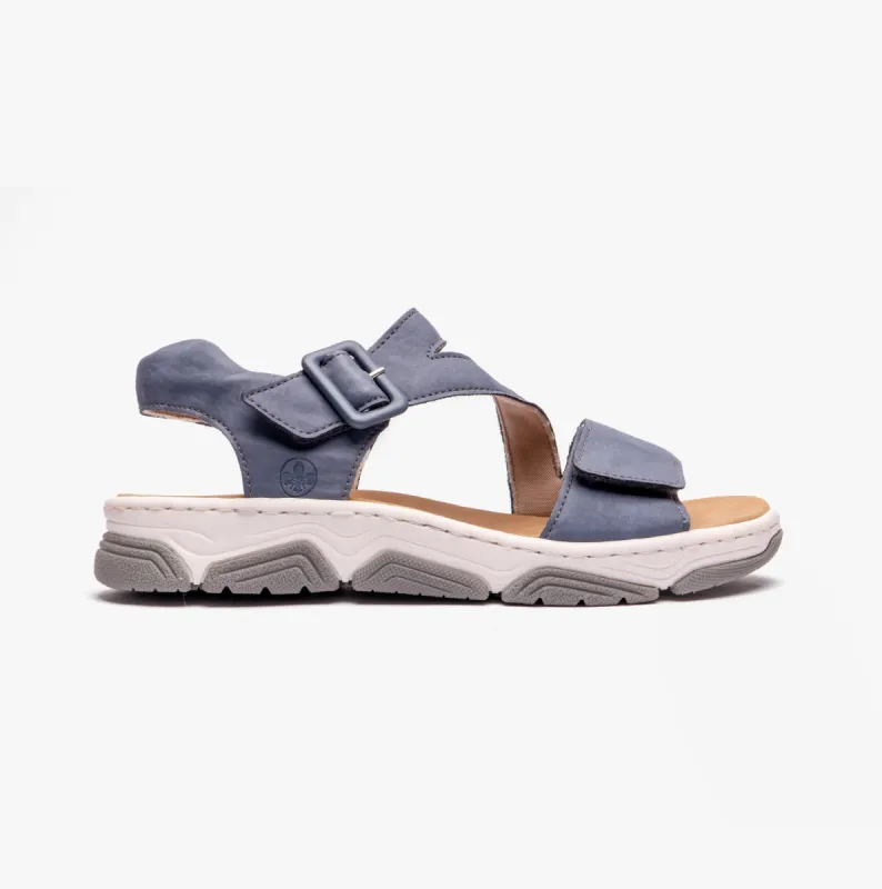 Rieker 69071-10 Ladies Sandals Blue sold by Shuperb