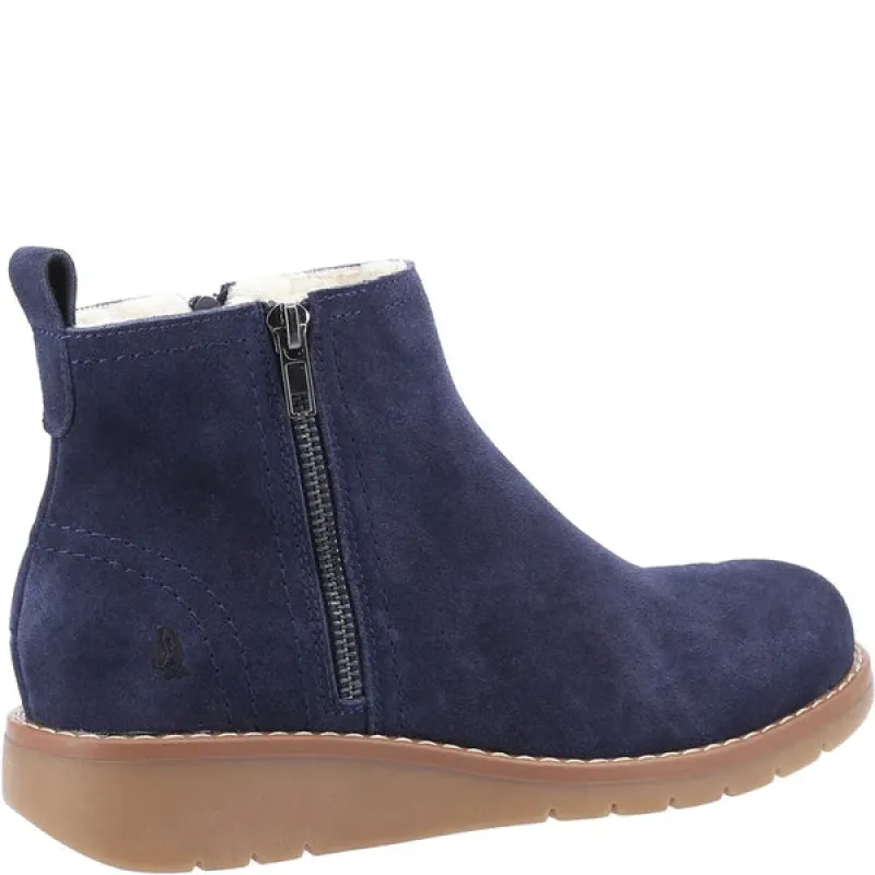 Hush Puppies LIBBY Womens Suede Boots Navy sold by Shuperb