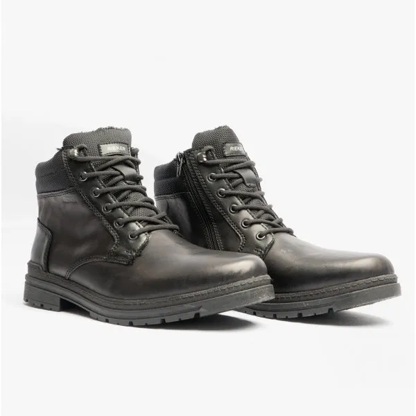 F2641-00 Mens Leather Boots Black sold by Shuperb product image thumbnail 2