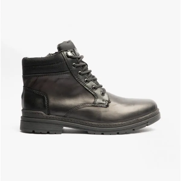 F2641-00 Mens Leather Boots Black sold by Shuperb