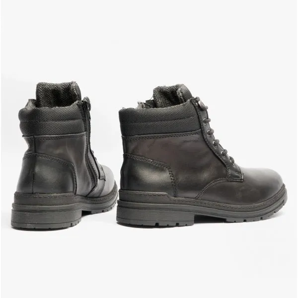 F2641-00 Mens Leather Boots Black sold by Shuperb product image thumbnail 3