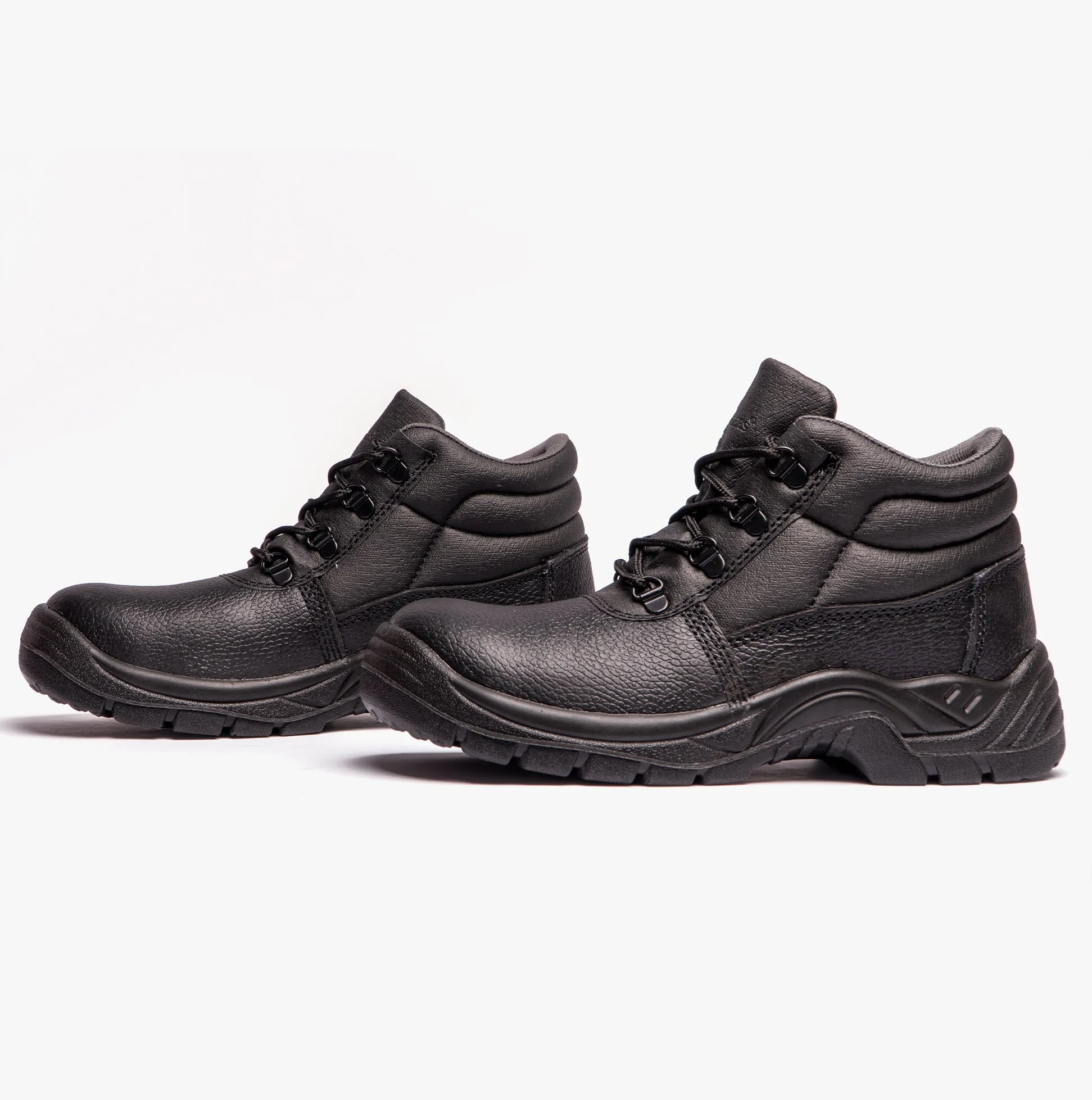 Grafters M9535PA+ Unisex Leather Chukka Safety Boots Black (Plus Sizes) sold by Shuperb product image thumbnail 4