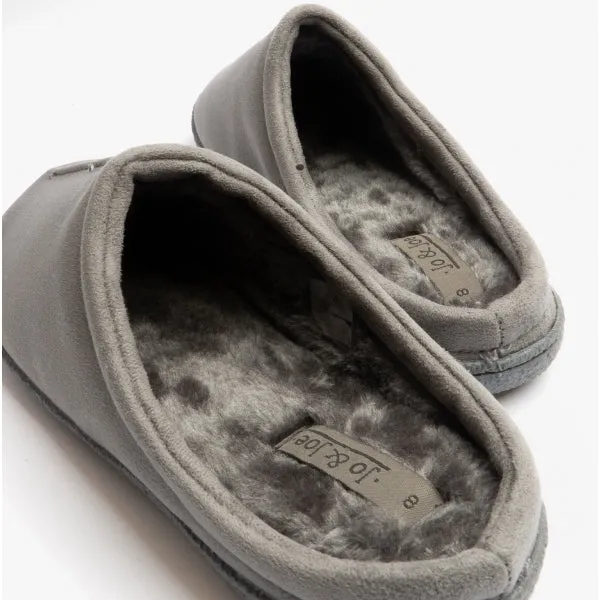 Jo & Joe CLIFF Mens Mule Slippers Grey sold by Shuperb product image thumbnail 4