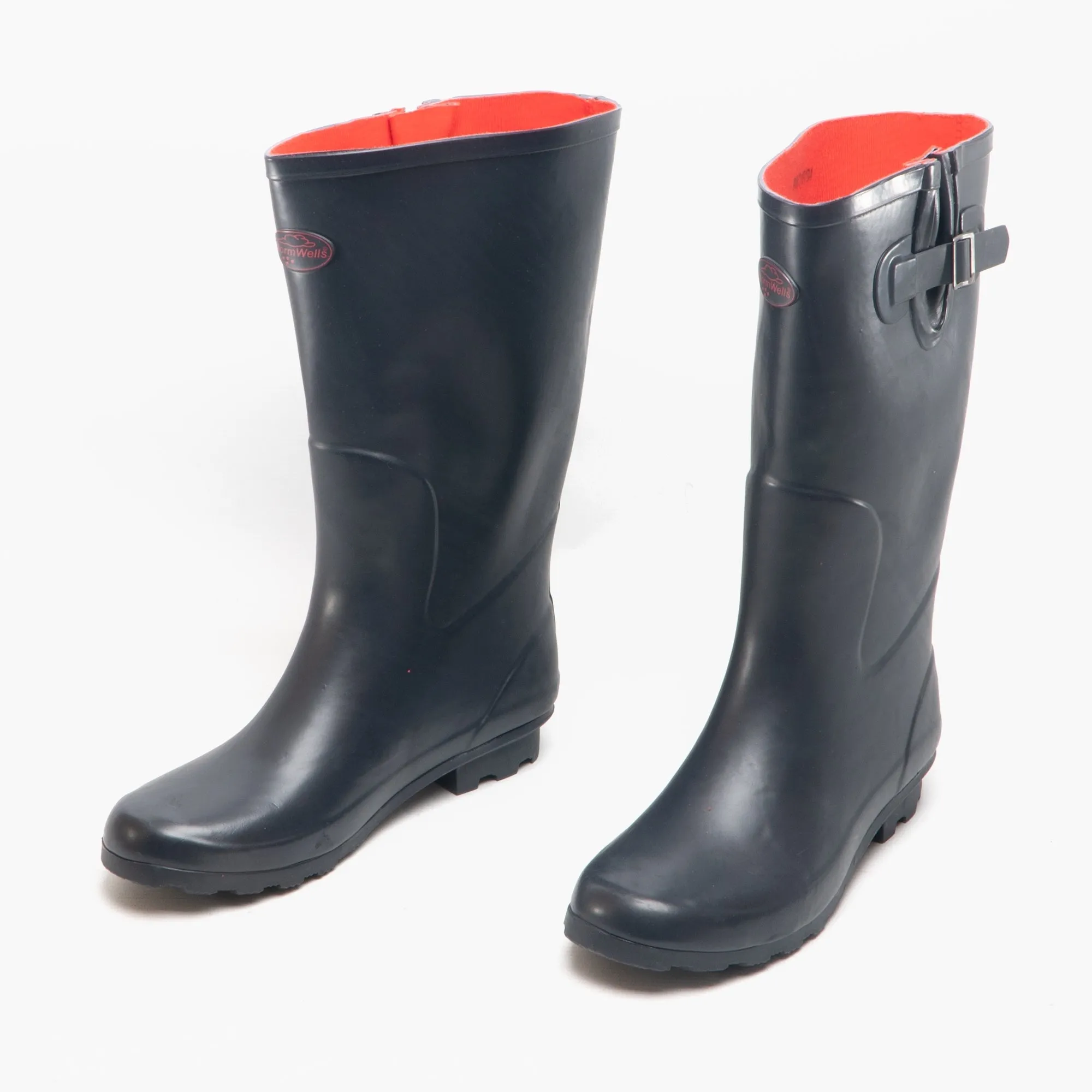 Stormwells WILLOW Wellington Boots Womens Navy/Red sold by Shuperb product image thumbnail 2