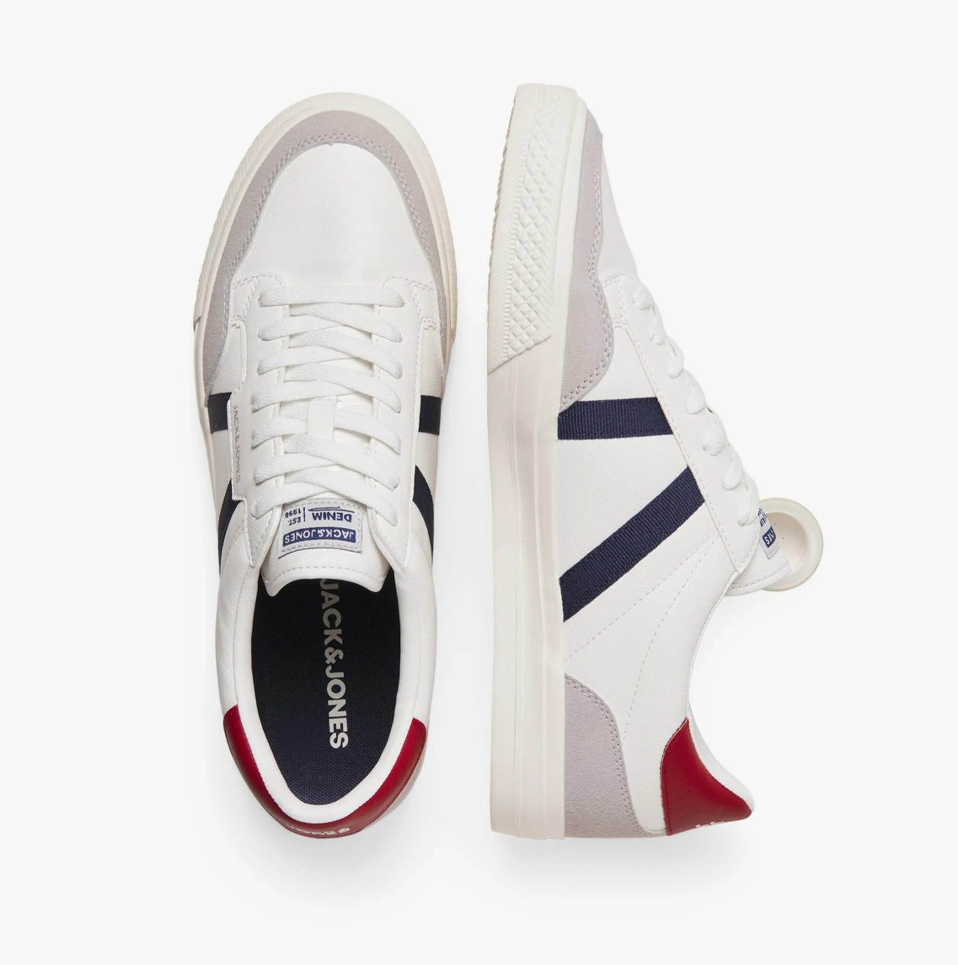 Jack & Jones MORDEN Mens Trainers White sold by Shuperb product image thumbnail 3
