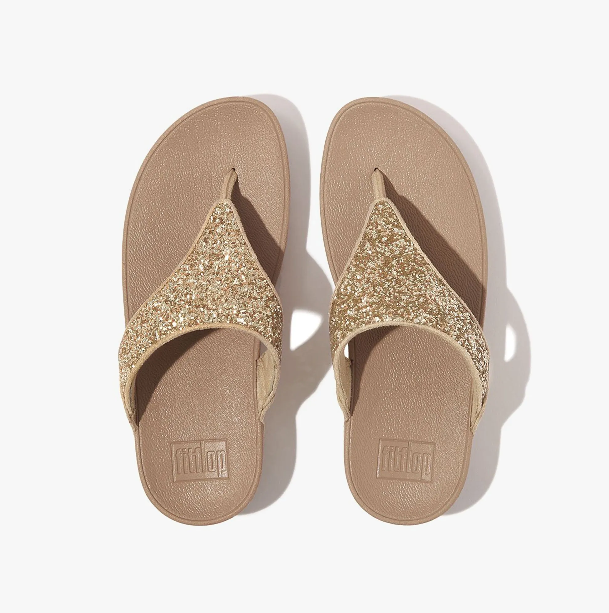 LULU GLITTER TOE-THONGS Womens Toe Thongs Latte Beige sold by Shuperb product image thumbnail 3