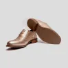 Hush Puppies NATALIE Womens Leather Brogue Shoes Gold sold by Shuperb