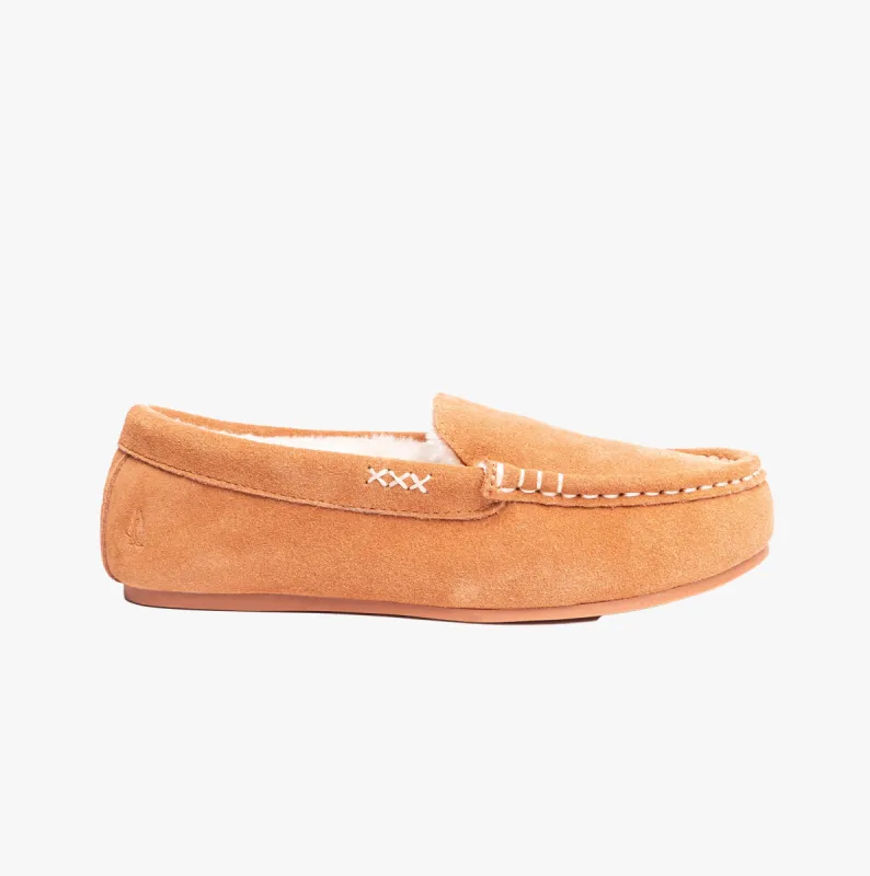 Hush Puppies ANNIE MOCASSIN Classic Womens Slippers Tan sold by Shuperb