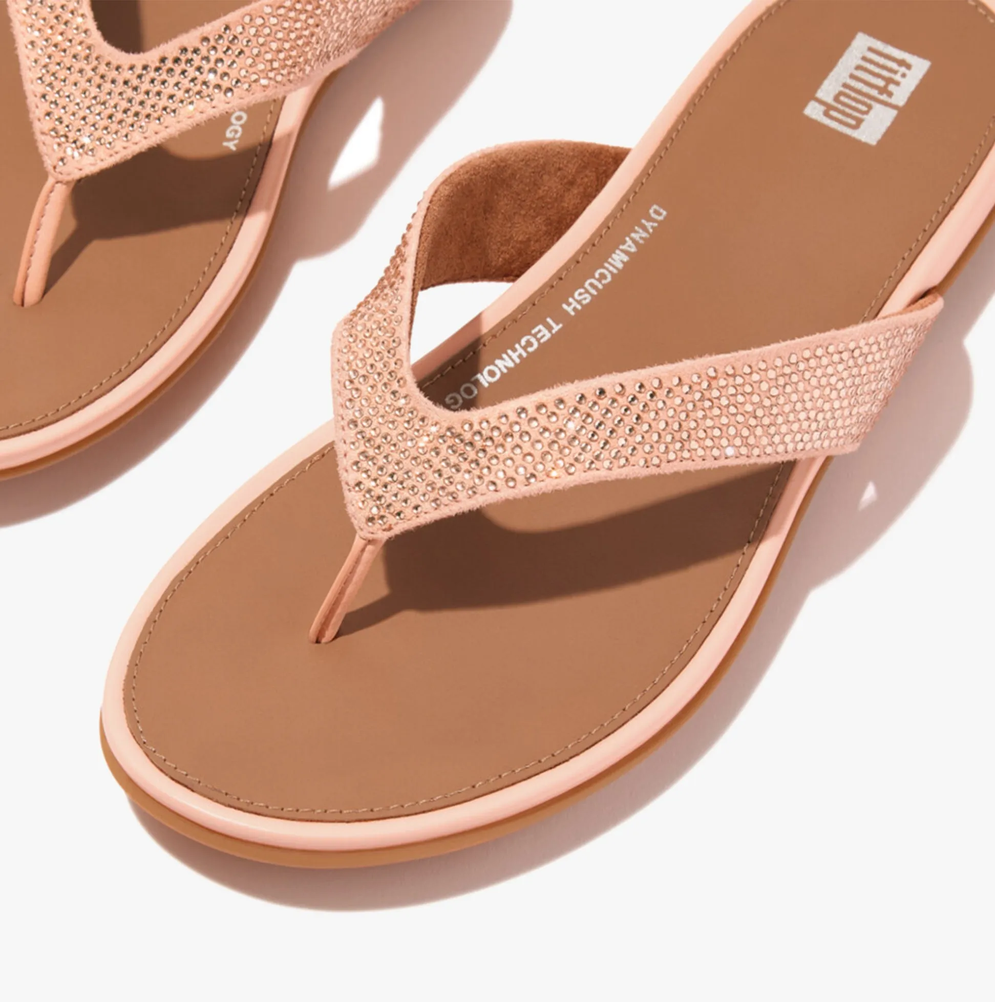 GRACIE CRYSTAL Womens Toe Post Sandals Blushy sold by Shuperb product image thumbnail 4