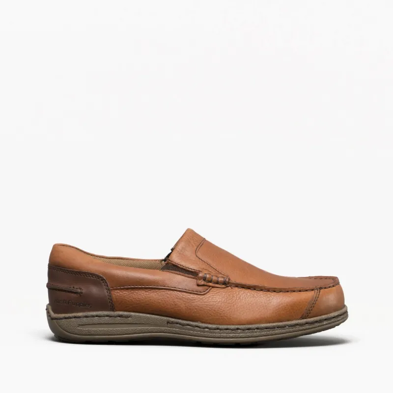 Hush Puppies MURPHY VICTORY Mens Leather Slip On Shoes Tan sold by Shuperb