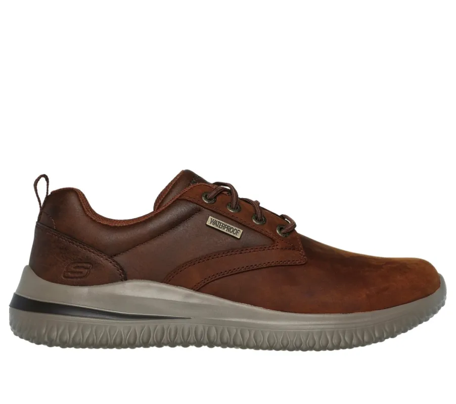 Skechers 210661/CDB DELSON 3.0 - GLAVINE Mens Shoes Dark Brown sold by Shuperb