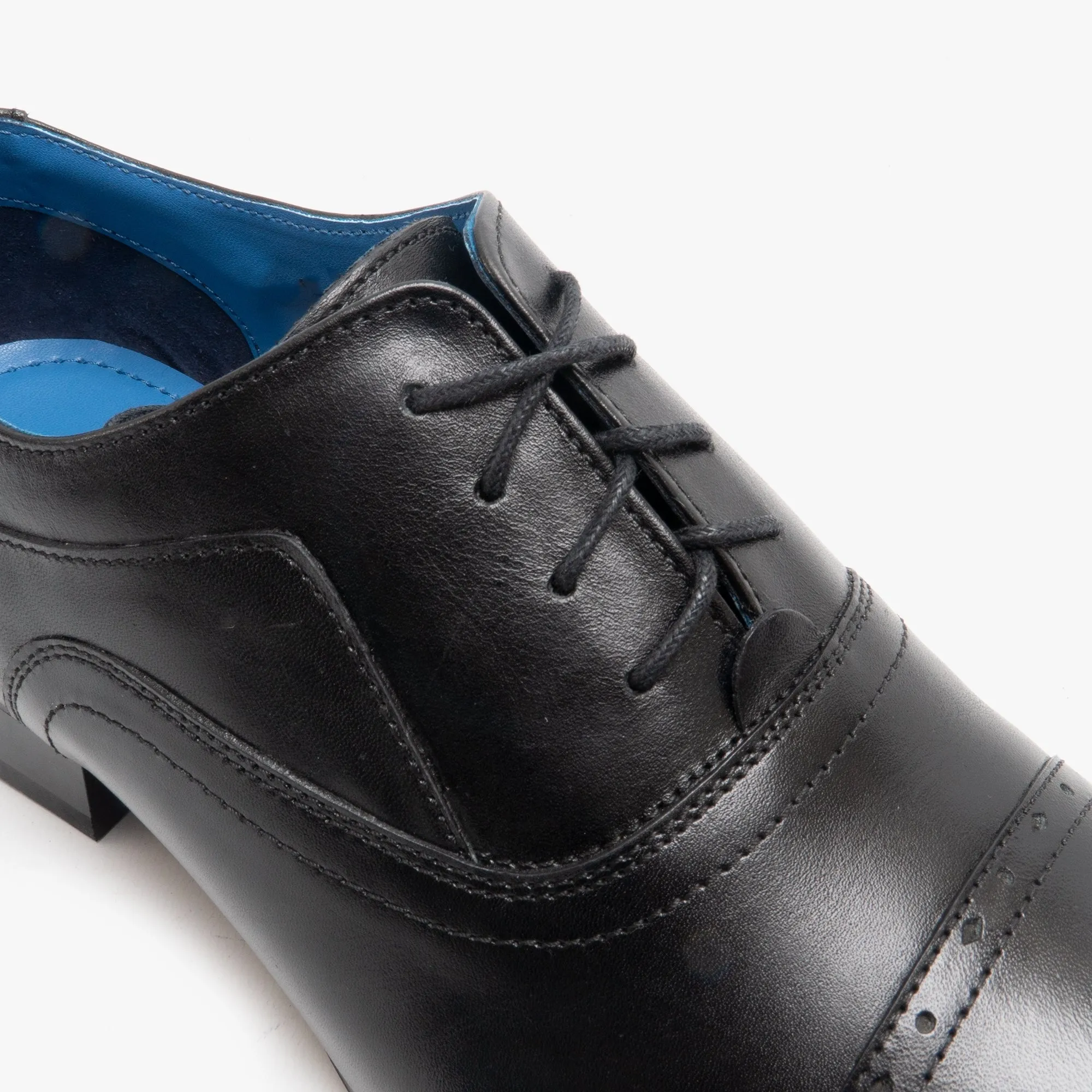 Roamers JONTY Mens Leather Capped Oxford Shoes Black sold by Shuperb product image thumbnail 3