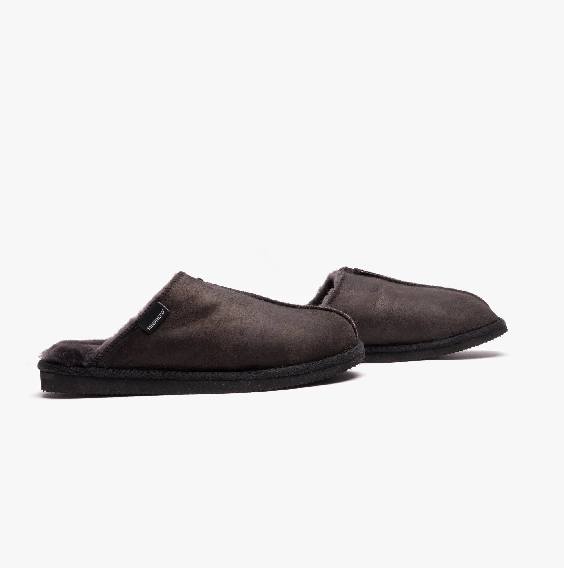 Shepherd HUGO Mens Sheepskin Mules Black sold by Shuperb product image thumbnail 2