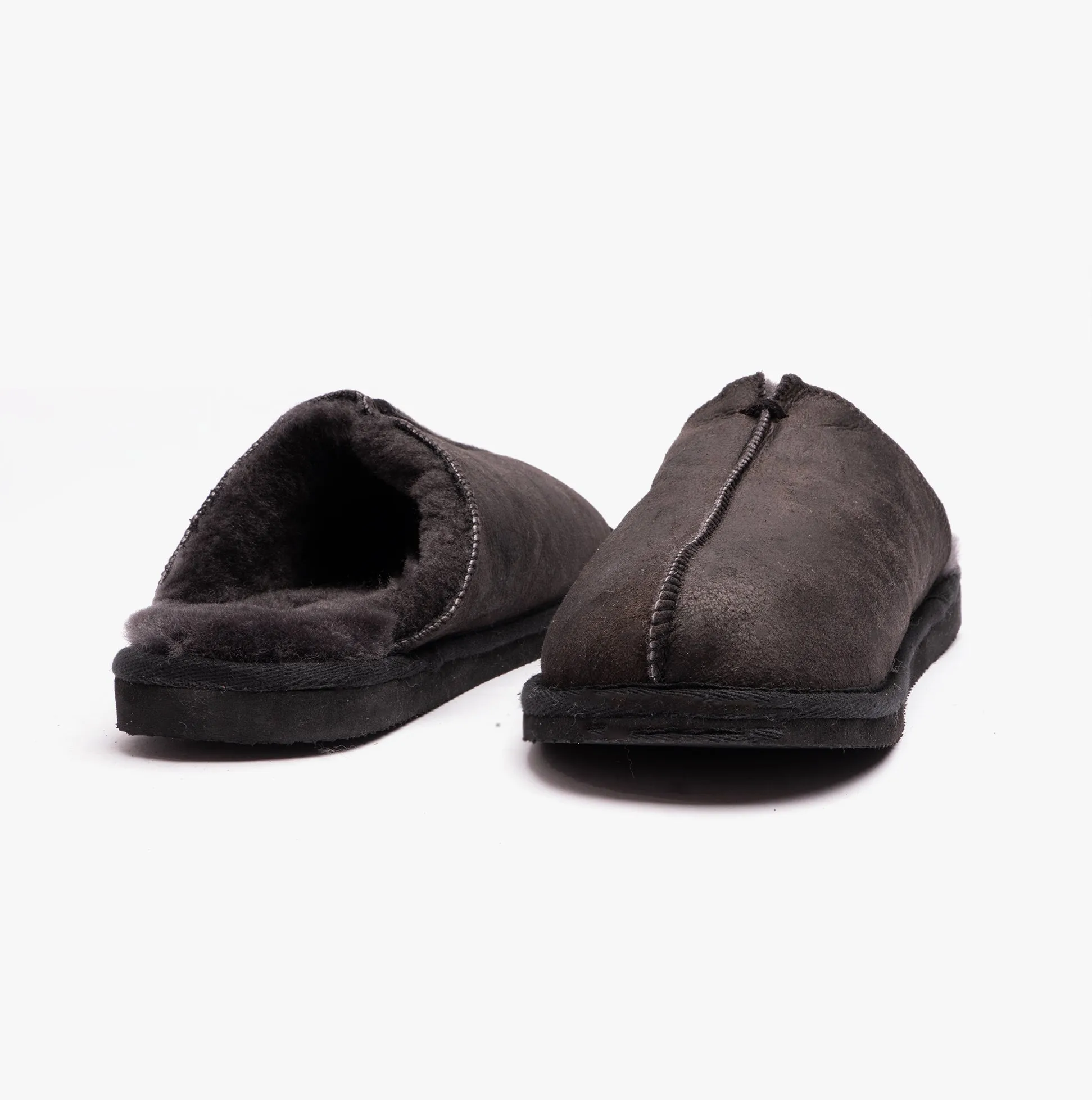 Shepherd HUGO Mens Sheepskin Mules Black sold by Shuperb product image thumbnail 4