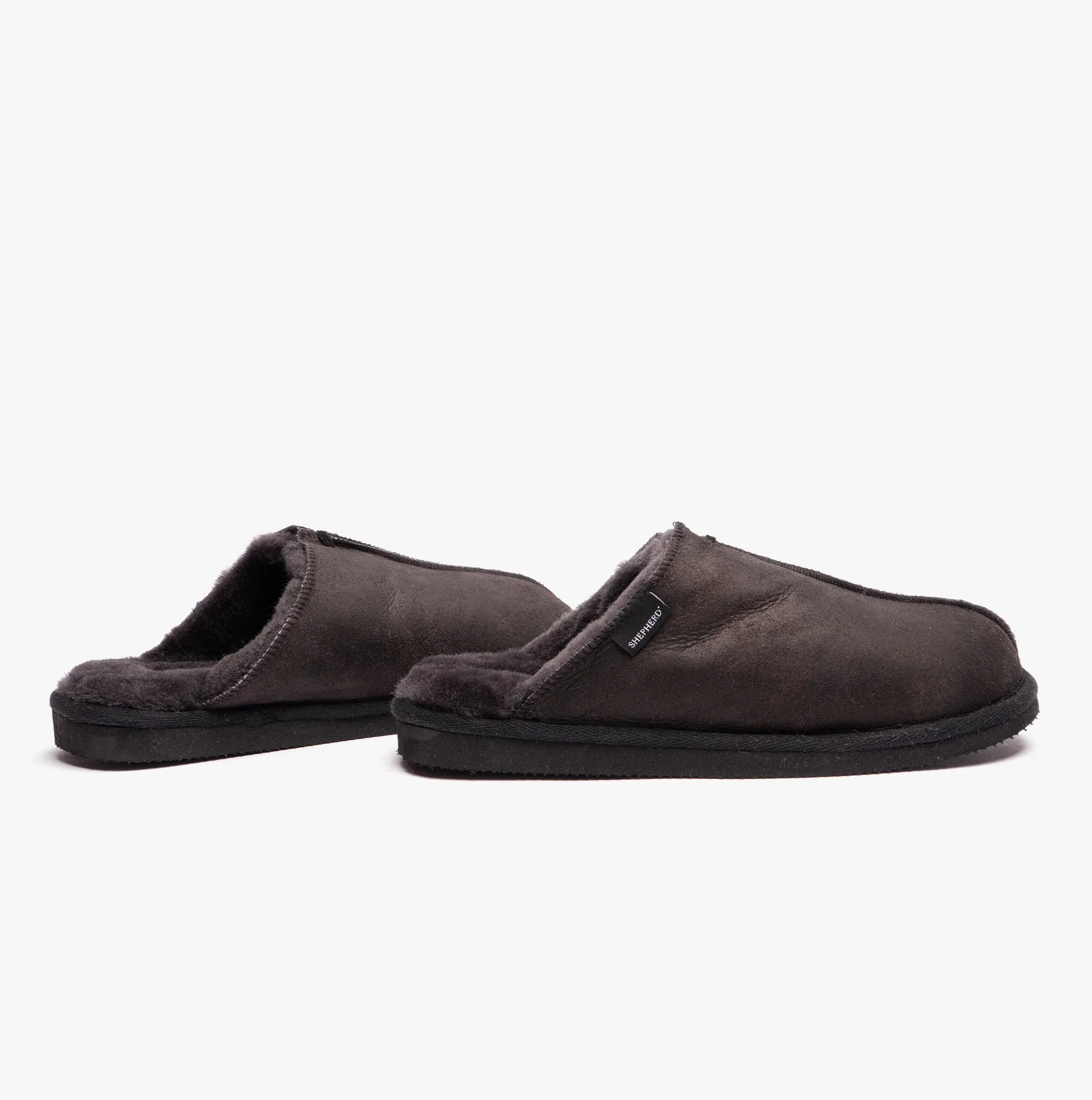 Shepherd HUGO Mens Sheepskin Mules Black sold by Shuperb product image thumbnail 3