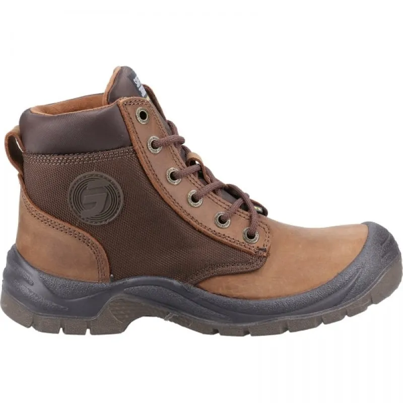 DAKAR S3 Mens Leather Safety Boots Brown sold by Shuperb