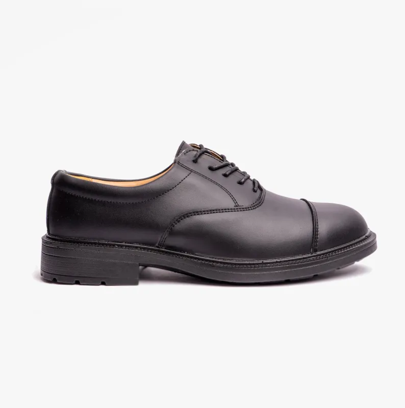 FS43 Mens Leather Safety Shoes Black sold by Shuperb