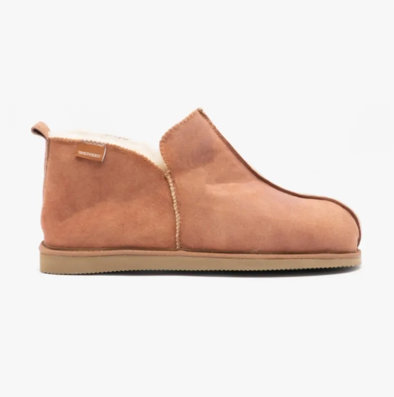 Shepherd ANTON Mens Sheepskin Slipper Boots Brown sold by Shuperb