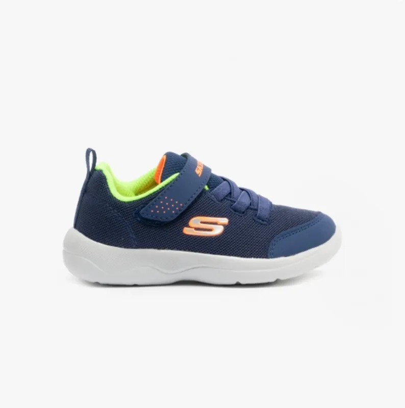 Skechers 407300N/NVLM SKECH-STEPZ 2.0 MINI WANDERER Boys Trainers Navy/Lime made by Skechers