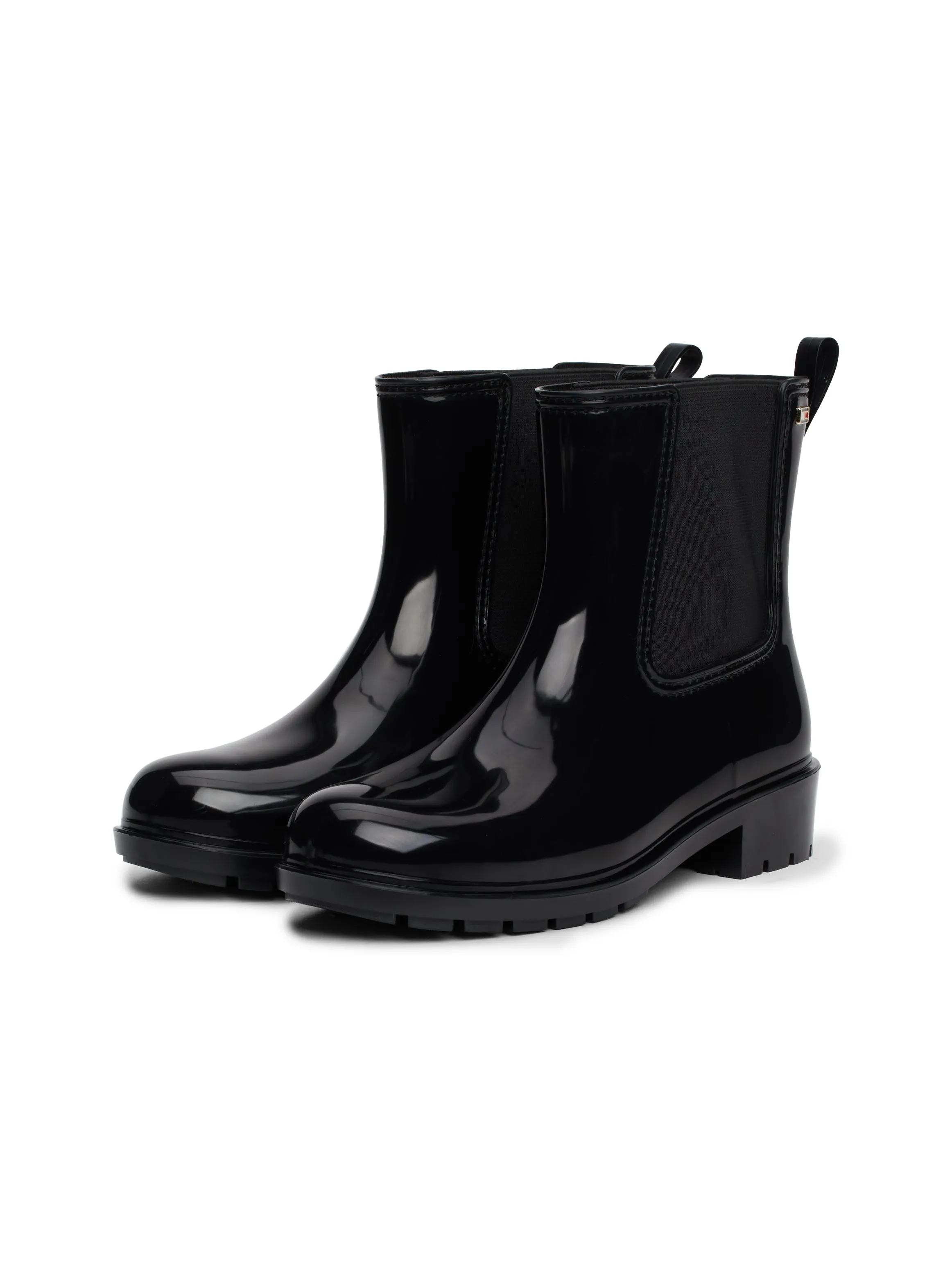 Tommy Hilfiger FLAG Womens Rainboots Black sold by Shuperb