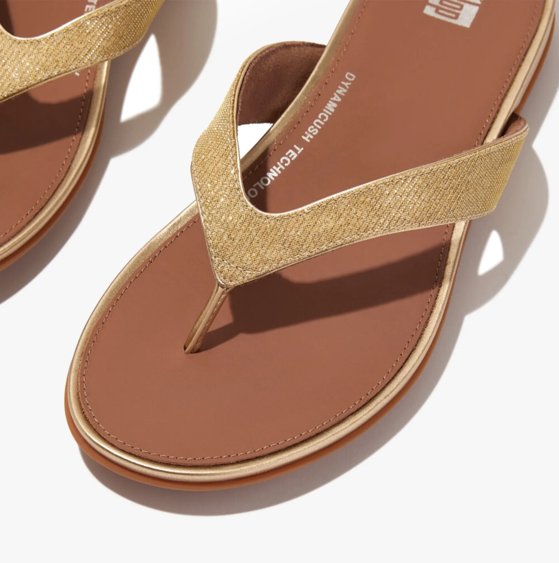 GRACIE SHIMMERLUX Womens Toe Post Sandals Platino sold by Shuperb product image thumbnail 4