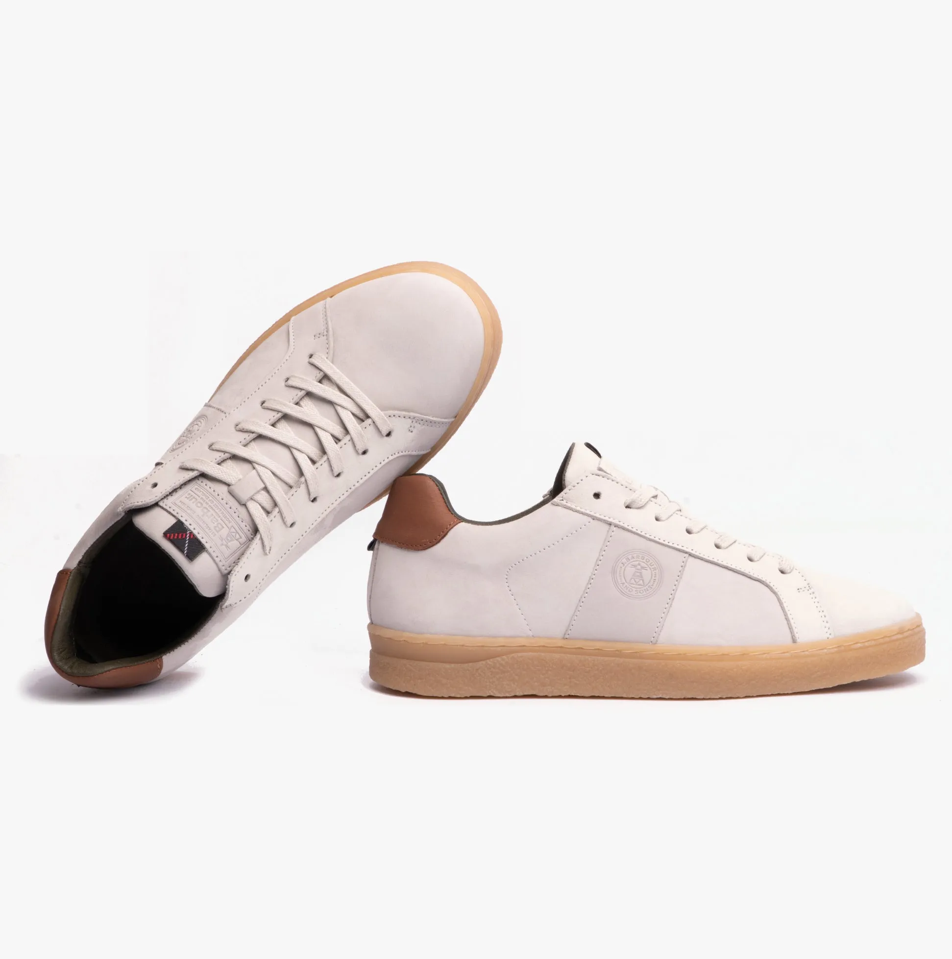 Barbour REFLECT Mens Casual Trainers Off White sold by Shuperb product image thumbnail 2
