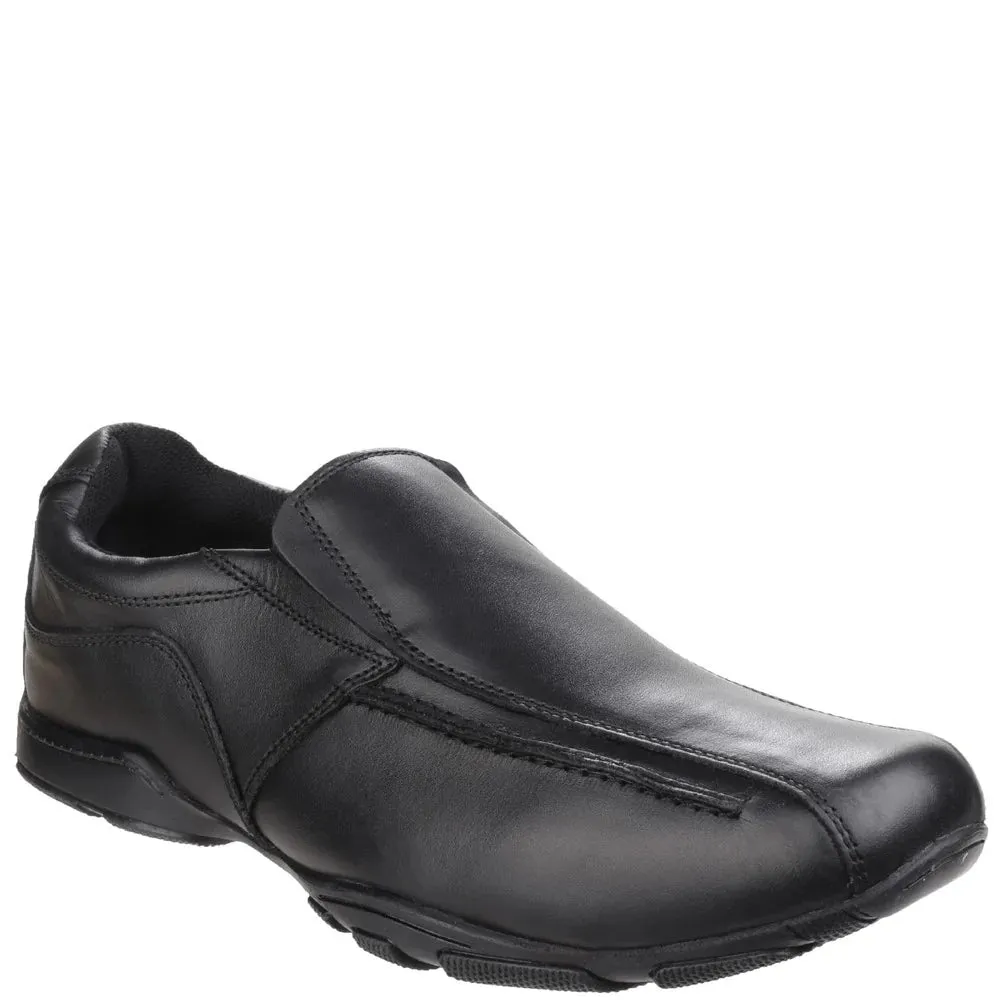Hush Puppies BESPOKE SENIOR Boys Shoes Black sold by Shuperb