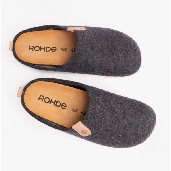 Rohde 6900-82 Mens Slippers Anthracite sold by Shuperb product image thumbnail 4