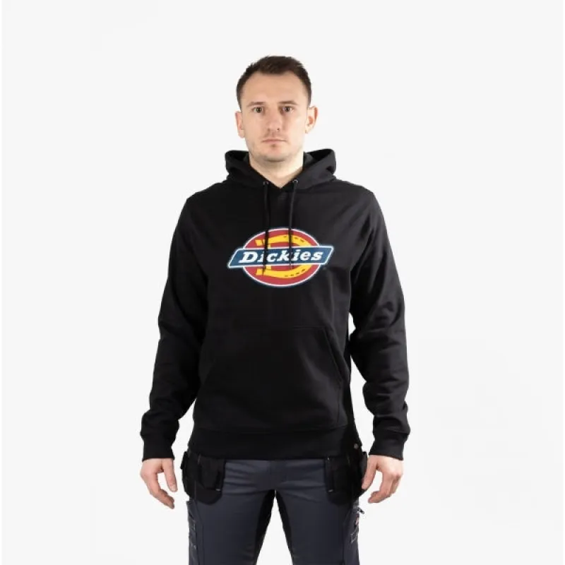 LOGO GRAPHIC Mens Fleece Hoodie Black sold by Shuperb