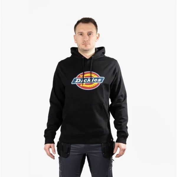 LOGO GRAPHIC Mens Fleece Hoodie Black sold by Shuperb