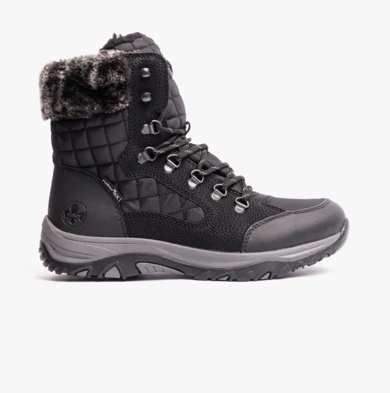 Rieker M9644-00 Womens Boots Black made by Rieker