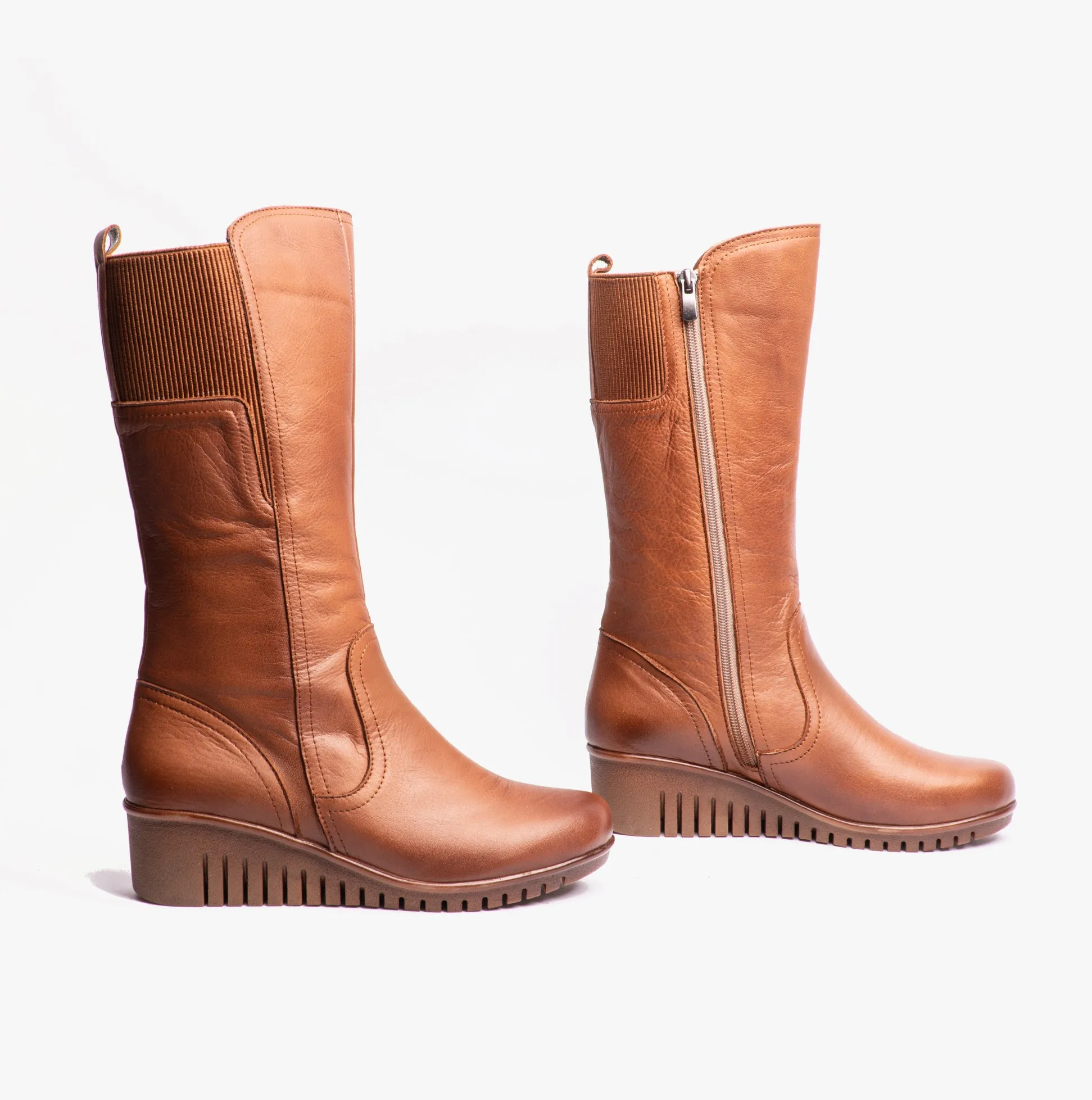 FITZGERALD Womens Tall Boots Tan sold by Shuperb product image thumbnail 2