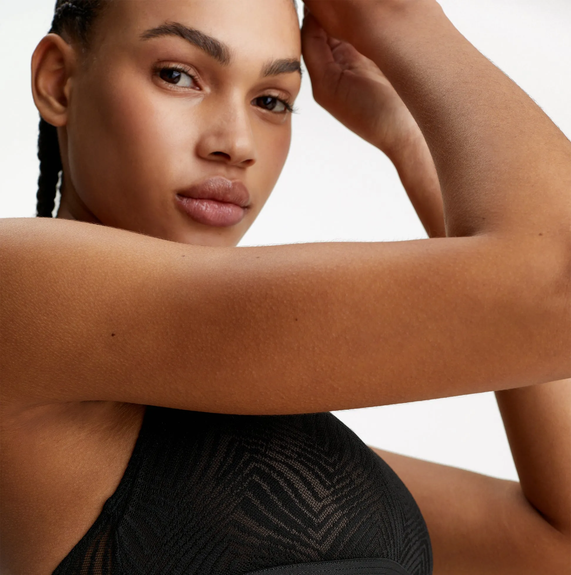 Calvin Klein LACE Unlined Bralette Womens Black sold by Shuperb product image thumbnail 4