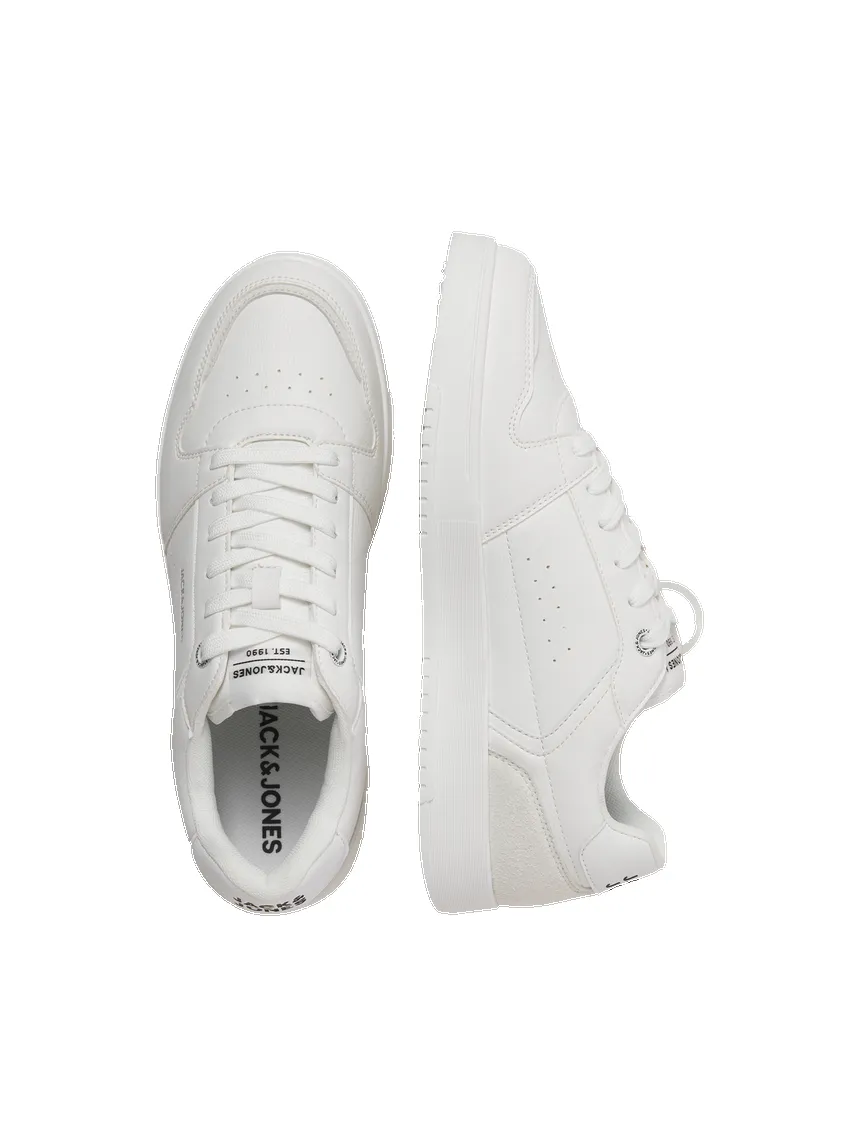 Jack & Jones EALING PU Mens Trainers White/White sold by Shuperb