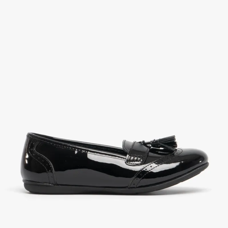 Hush Puppies ESME Girls Leather School Shoes Black sold by Shuperb