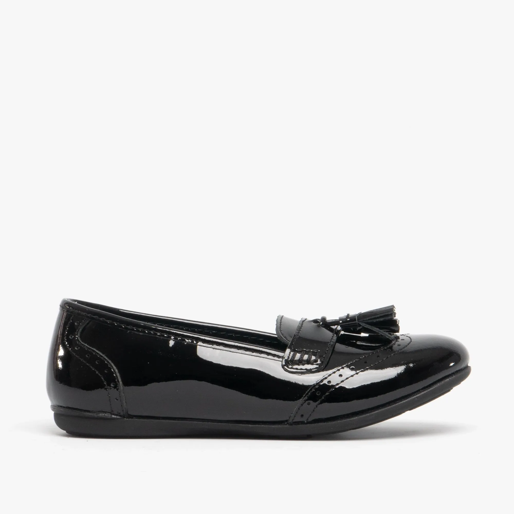 Hush Puppies ESME Girls Leather School Shoes Black sold by Shuperb