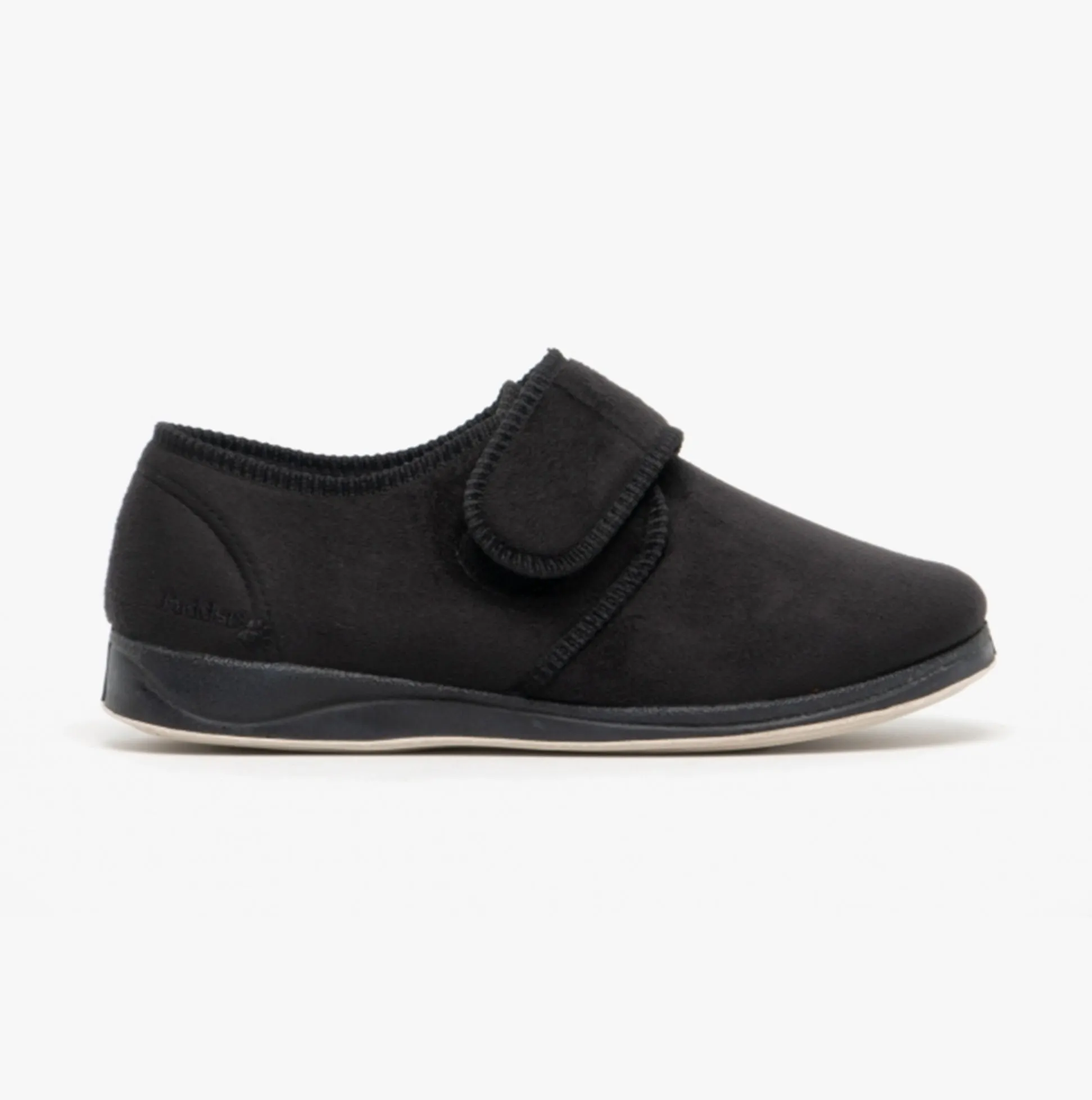 CHARLES Mens Slippers Black sold by Shuperb
