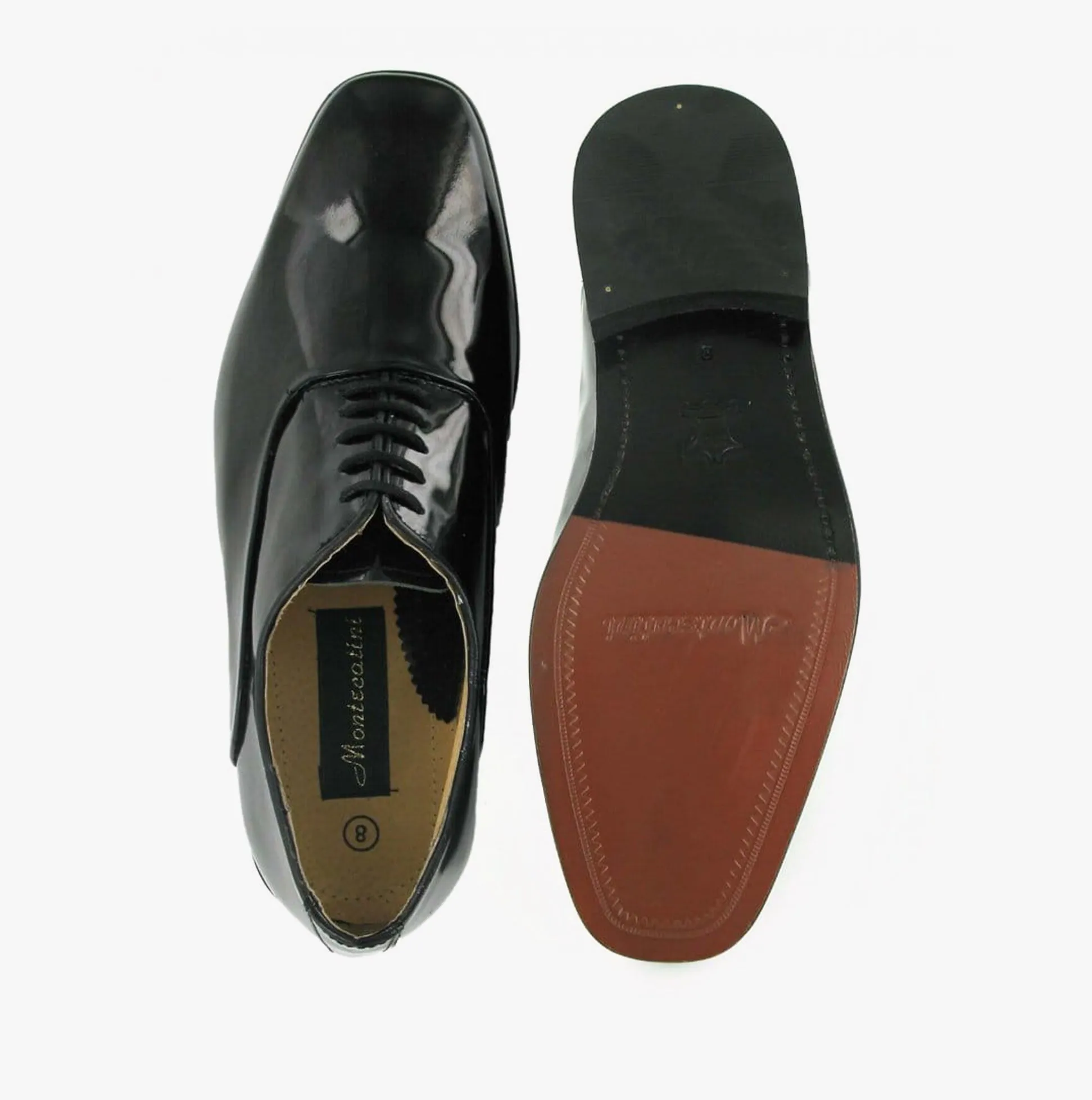 Montecatini Mens Patent Leather Evening Oxford Shoes Black sold by Shuperb product image thumbnail 3