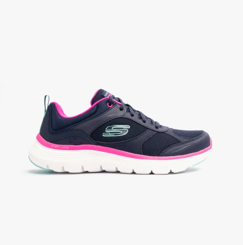 Skechers 150202/NVHP FLEX APPEAL 5.0 - FRESH TOUCH Womens Trainers Navy/Pink sold by Shuperb