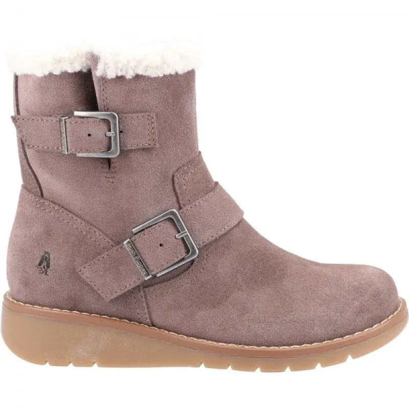Hush Puppies LEXIE Womens Suede Boots Taupe sold by Shuperb
