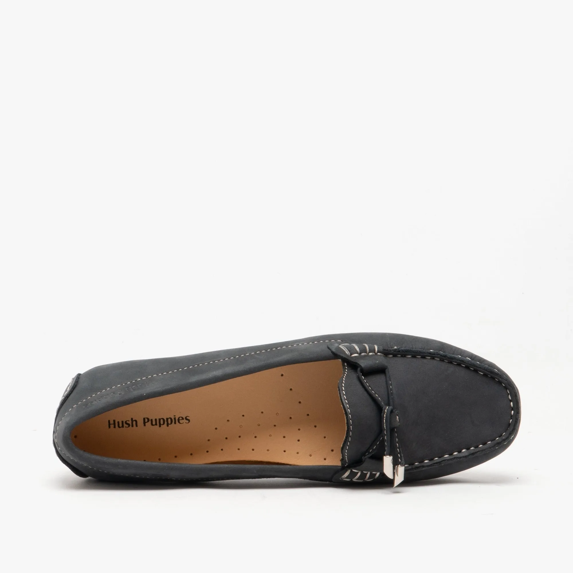 Hush Puppies MAGGIE Womens Nubuck Loafers Navy sold by Shuperb product image thumbnail 5