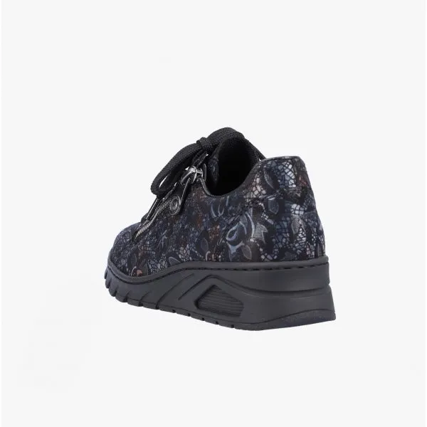 N3302-90 Ladies Floral Trainers Black sold by Shuperb product image thumbnail 4