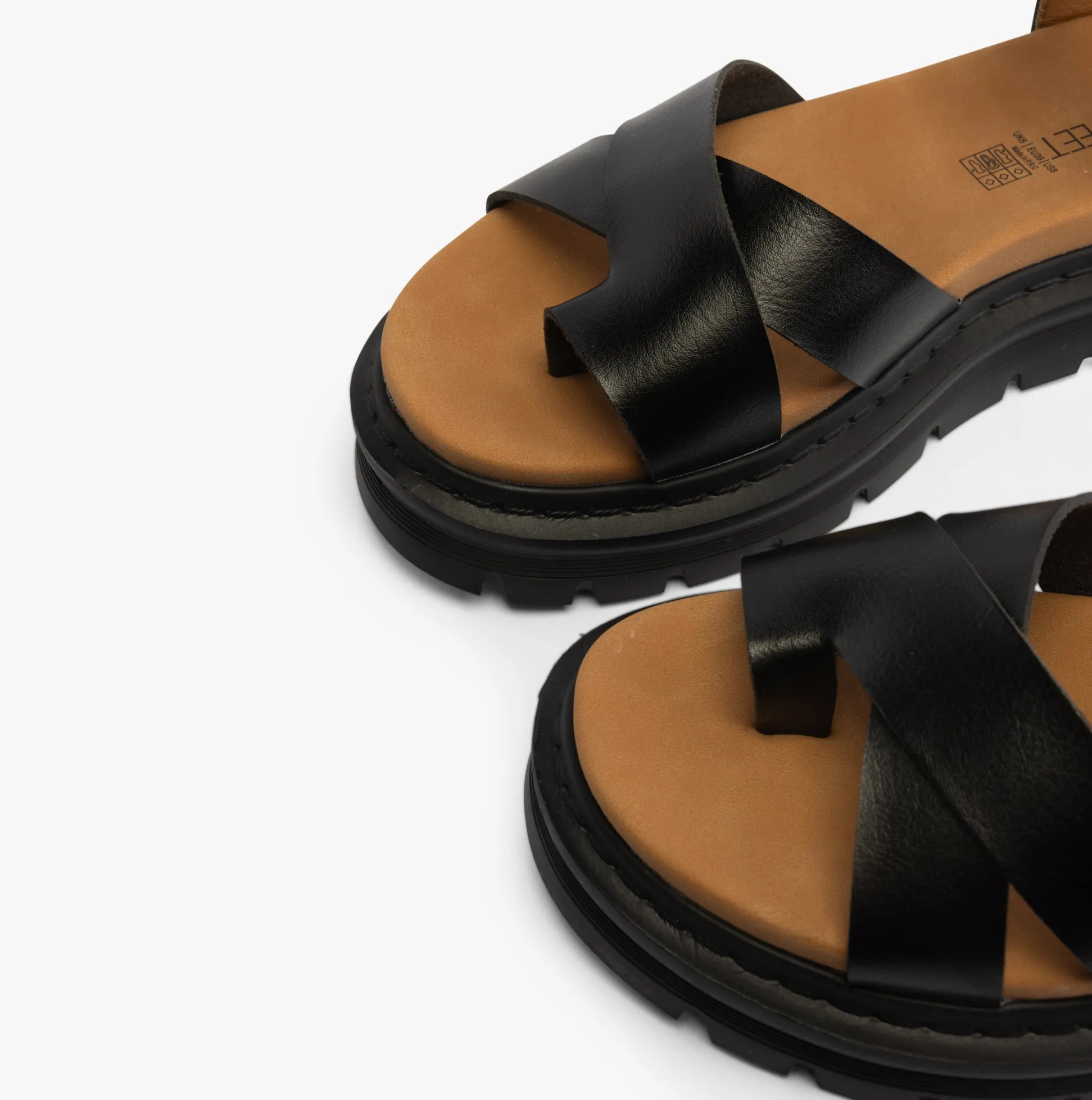 Heavenly Feet TEMPLE Womens Sandals Black sold by Shuperb product image thumbnail 4