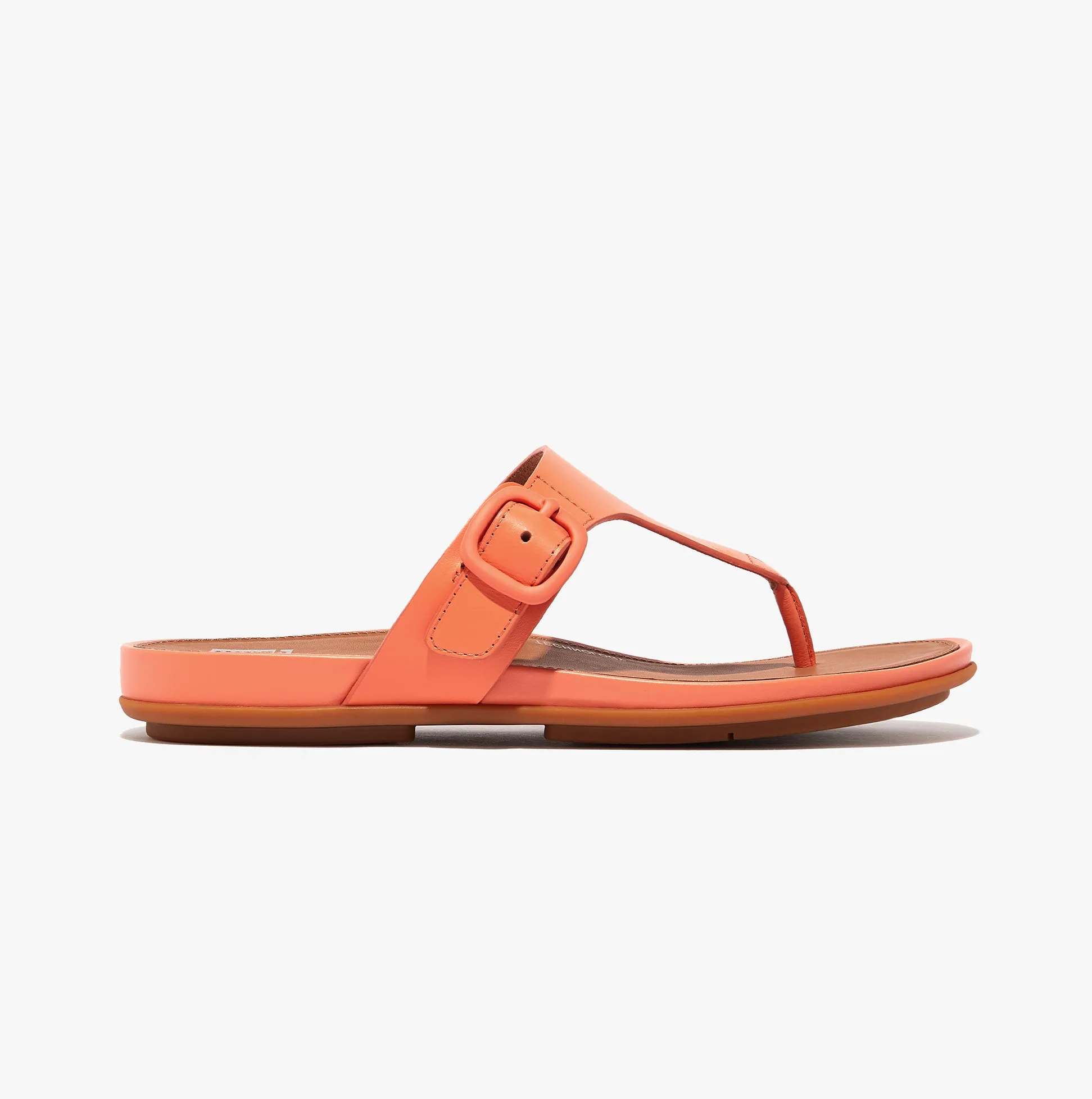 GRACIE BUCKLE TOE-POST Womens Sandals Sunshine Coral sold by Shuperb