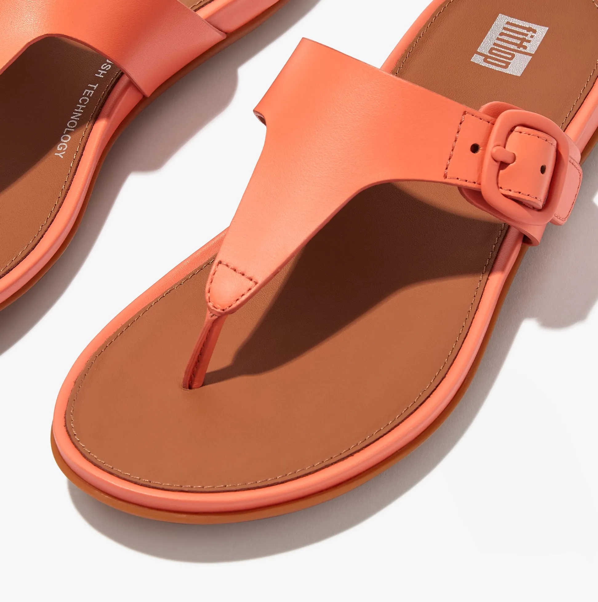 GRACIE BUCKLE TOE-POST Womens Sandals Sunshine Coral sold by Shuperb product image thumbnail 5