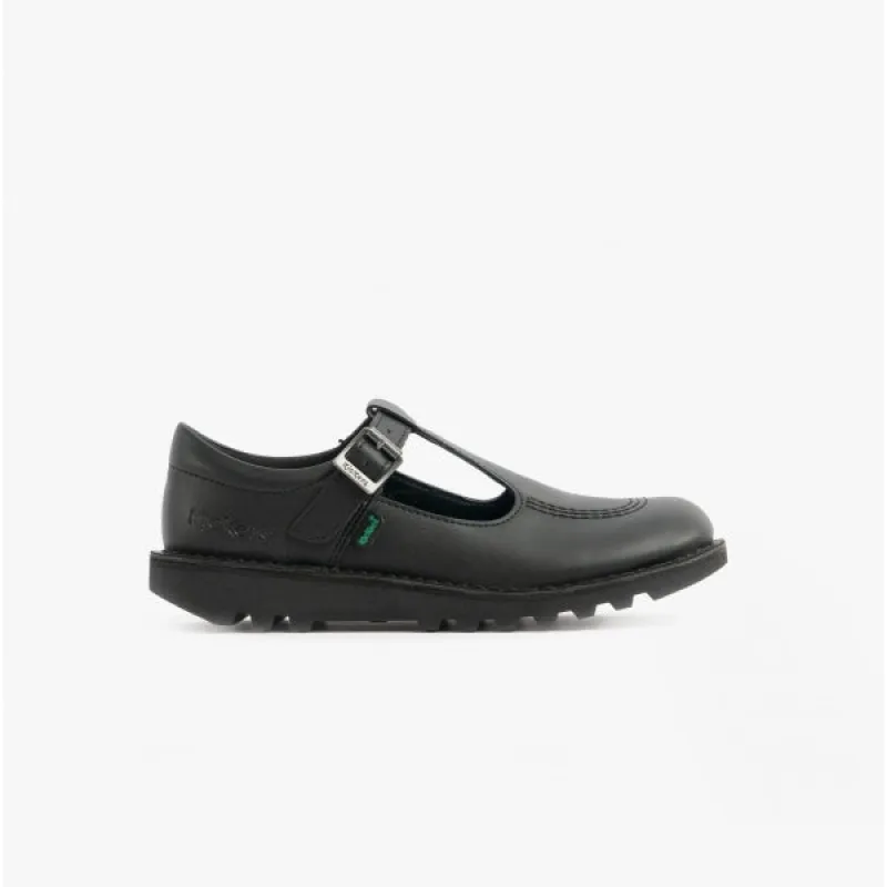 KICK T BAR VEGAN JNR Girls Mary Jane Shoes Black sold by Shuperb