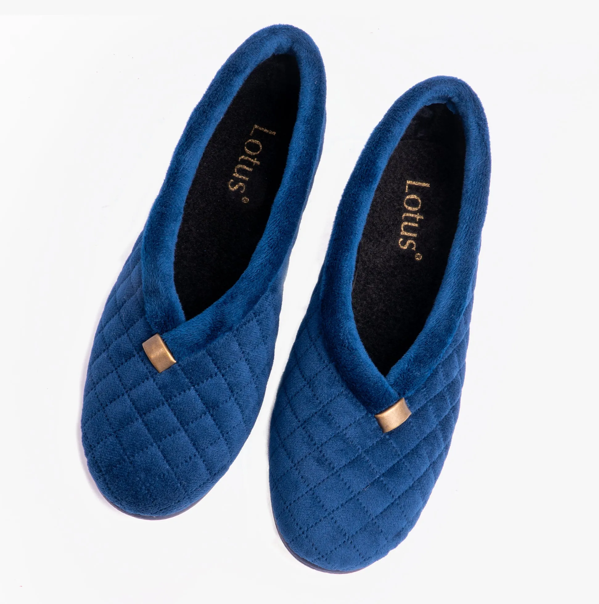 Lotus EADIE Womens Slippers Navy sold by Shuperb product image thumbnail 4