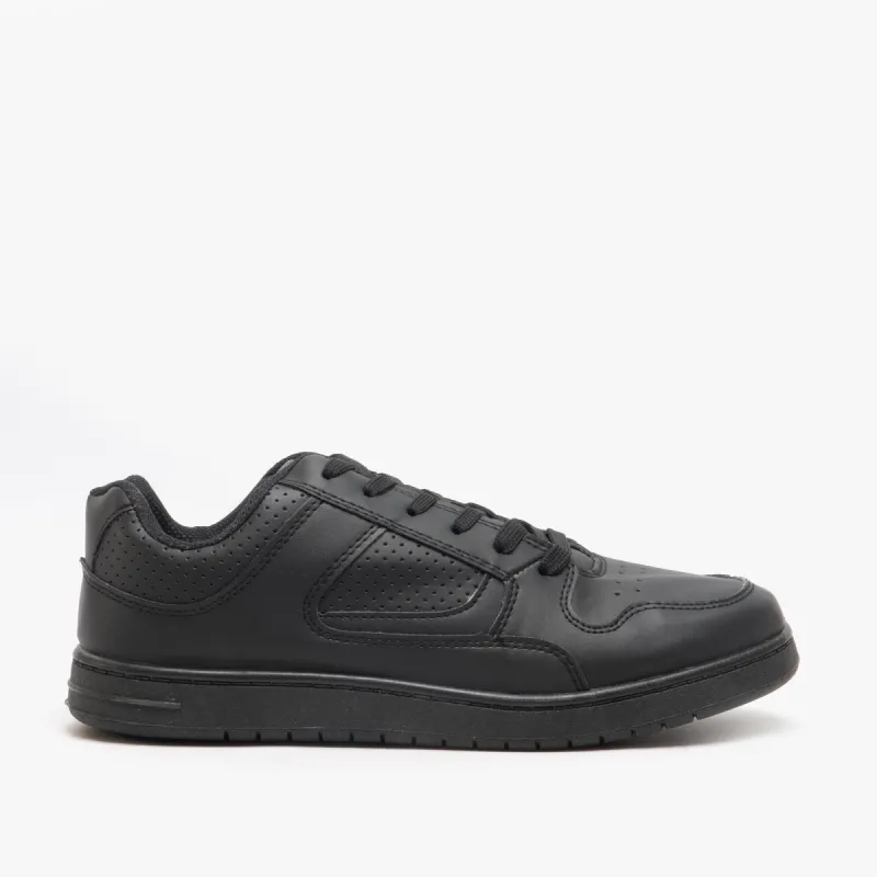 DEK EUSTON Mens Lace Up Trainers All Black sold by Shuperb