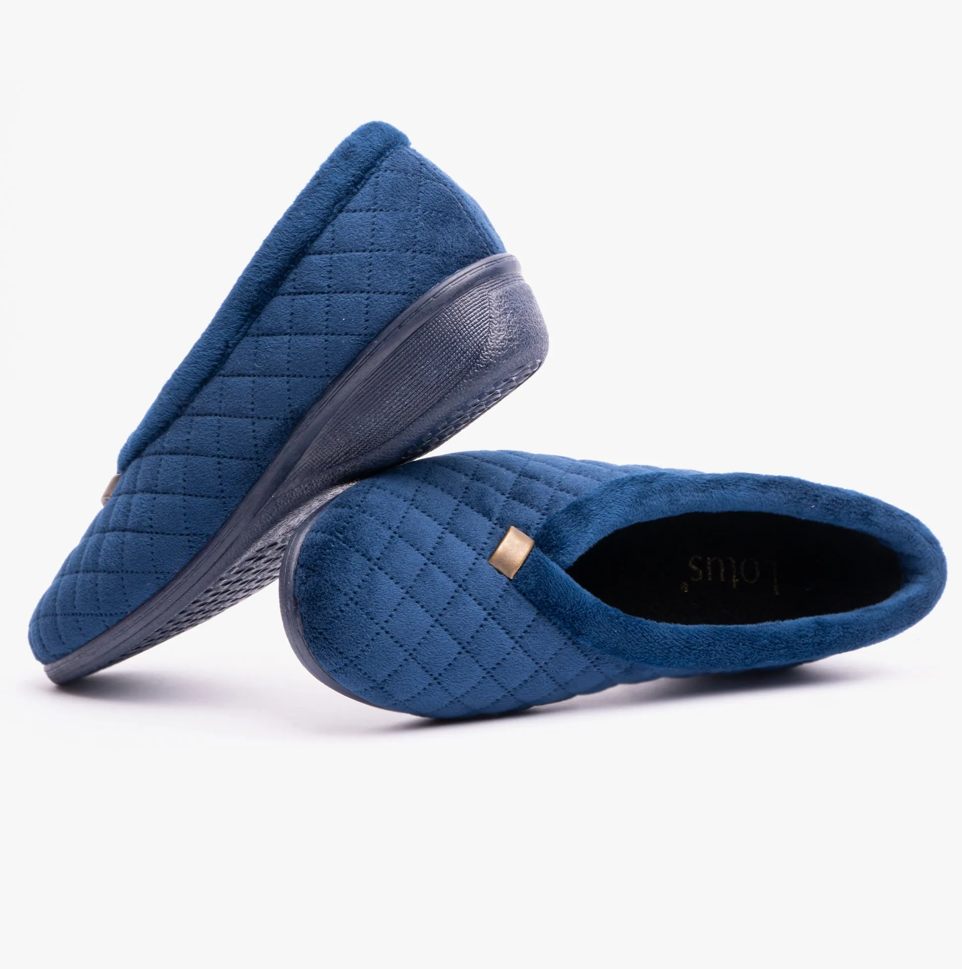 Lotus EADIE Womens Slippers Navy sold by Shuperb product image thumbnail 5