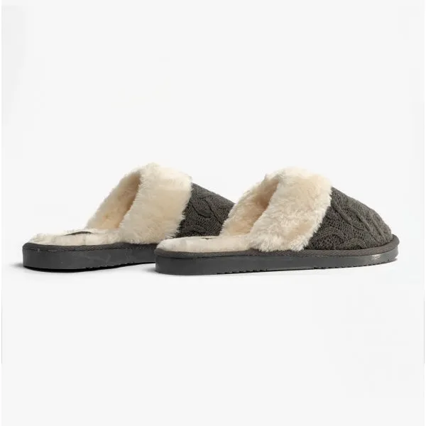 Jo & Joe MEGAN Womens Mule Slippers Grey sold by Shuperb product image thumbnail 4